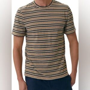 BLDWN men’s Murphy stripe print T-shirt-m
